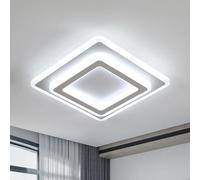 Goeco Plafonnier LED Carré Moderne 44W 4950LM 6500K, Blanc 30CM