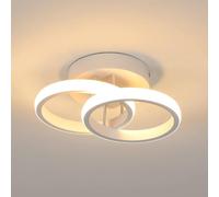 Goeco Plafonnier Led Moderne 22W 2700LM 3000K Rond, Blanc
