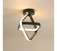 Goeco Plafonnier LED Moderne 24W 2700LM 3000K, Noir