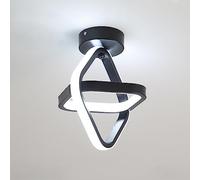 Goeco Plafonnier LED Moderne 24W 2700LM 6500K, Noir
