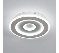 Goeco Plafonnier LED Moderne, 28W Lampe de Plafond en Acrylique, Blanc Froid 6500K Luminaire Plafonnier LED pour Salon Salle Chambre Couloir Cuisine à manger, Blanc 20CM