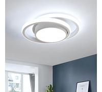 Goeco Plafonnier LED Moderne 32W 2350LM 6500K Rond, Blanc