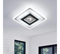 Goeco Plafonnier LED Moderne Carré, 22W Lampe de Plafond en Aluminium, Luminaire Plafonnier LED pour Salon, Chambre, Couloir, Cuisine