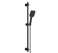 Görbach Colonne de Douche en Acier inoxydable avec Douchette à Main 3 Jets, Ensemble Barre de douche et Support de Pommeau de Douche et Tuyau pour Salle de Bain, 100cm Chromé