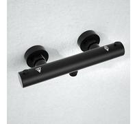 Görbach Mitigeur de Douche Thermostatique avec bouton de sécurité à 38 °C, Robinet Douche avec Contrôle de Température Constant pour Douche et Baignoire Noir