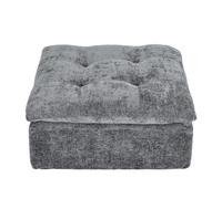 Goeurvant Élément Pouf pour Canapé Modulaire Nuage | Repose-Pieds & Ottoman pour Canapé Modulable Salon, Tissu Chenille Gris Foncé