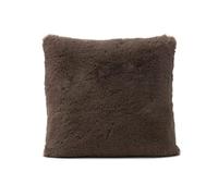 Gözze - Coussin Décoratif Carré, Housse en Fourrure Synthétique, 100% Polyester, 40 x 40 cm - Taupe