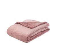 Gözze - Couverture douce et moelleuse, aspect Velours côtelé, 1620g/Stück, 150 x 200 cm - Rose poudré