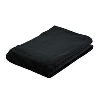 Gözze - Couverture douillette, Memphis, lourde 300 g/m², 220 x 240 cm - Noir