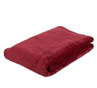 Gözze - Couverture douillette, Memphis, lourde 300 g/m², 220 x 240 cm - Rouge