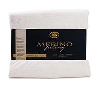 Gözze - Couverture douillette, Merino Feeling, Réversible, Haute densité 600 g/m, 180 x 220 cm - Blanc coton