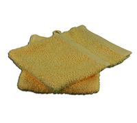 Gözze - Gant de Toilette, Lot de 4, Doux et absorbant, 100% Coton, 16 x 21 cm - Doré
