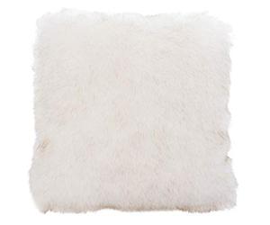 Gözze - Housse de coussin, aspect Fourrure, Design Renard Polaire, 50 x 50 cm - Blanc