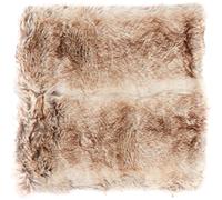 Gözze - Housse de coussin, aspect Fourrure, Design Rennes, 50 x 50 cm - Gris