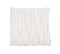 Gözze - Housse de Coussin aspect Velours côtelé, Lot de 2, 50 x 50 cm - Blanc coton