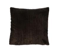 Gözze - Housse de Coussin aspect Velours côtelé, Lot de 2, 50 x 50 cm - Brun foncé
