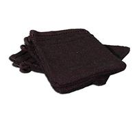Gözze - Lot de 4 Gants de Toilette, Berlin, 100% Coton, 17 x 24 cm - Noir