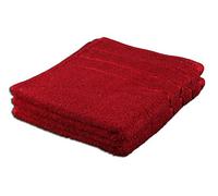 Gözze - Lot de 4 Serviettes, Berlin, 100% Coton, 50 x 100 cm - Bordeaux