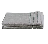 Gözze - Lot de 4 Serviettes d'invité, Berlin, 100% Coton, 30 x 50 cm - Taupe