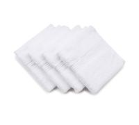 Gözze - New York Essuie-Mains, Lot de 4, Doux et absorbant, 100% Coton, 30 x 30 cm - Blanc