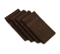 Gözze - New York Serviette d'invité, Lot de 4, Douce et absorbante, 100% Coton, 30 x 50 cm - Mocca