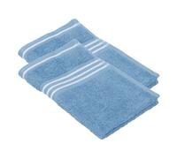 Gözze Petites serviettes Rio, par lot de 2, 30 x 50 cm chacune (bleu)