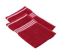 Gözze Petites serviettes Rio, par lot de 2, 30 x 50 cm chacune (rouge)