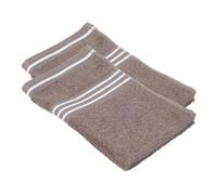 Gözze Petites serviettes Rio, par lot de 2, 30 x 50 cm chacune (taupe)