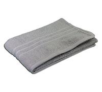Gözze - Serviette de Bain élégante, Sylt, 100% coton, Tissu de base dense (440 g/m²), 100 x 150 cm - Argenté