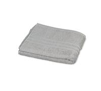 Gözze - Serviette de Sauna élégante, Sylt, 100% coton, Tissu de base dense (440 g/m²), 70 x 200 cm - Argenté