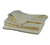 Gözze - Serviette d'invité, Lot de 4, Douce et absorbante, 100% Coton, 30 x 30 cm - Vanille