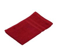 Gözze - Serviette d'invité, Lot de 4, Douce et absorbante, 100% Coton, 30 x 50 cm - Bordeaux