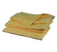 Gözze - Serviette d'invité, Lot de 4, Douce et absorbante, 100% Coton, 30 x 50 cm - Doré