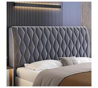 GOFOHIMI Housses de tête de lit en Velours pour lit King Size, Protection complète Anti-poussière, Housse de tête de lit Double, Gris foncé, 150 cm
