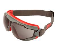 Goggle Gear 500 Gg502sgaf Lunettes Intégrales Avec Protection Anti-buée Rouge, Gris En 166 Din 166 - 3m