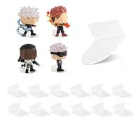 Goging Lot de 12 petites étagères murales en acrylique transparent - 5,1 cm - Présentoir flottant pour Funko Pop, figurines d'action et figurines en vinyle, idéal pour décoration de chambre à coucher
