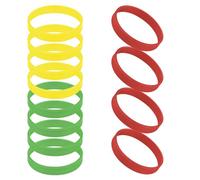 GOGO Lot de 12 Bracelets en silicone pour enfants, Bracelets en caoutchouc, Bracelet plastique enfant cadeaux de fête