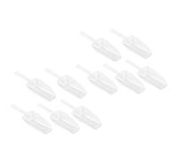 Gogogmee 10PCS Pelle en Plastique à Glace Mini Cuillère Doseuse Multifonction Légère Compacte Pour Café Soja Buffets Et Usage Quotidien