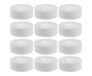 Gogogmee 12 Rouleaux Coussinet de Col Autocollant Anti-Transpiration 2,5 CM X 5 M, Bande Absorbante Blanche Découpable, Protège-Col Jetable pour Chemises, Manteaux et Chapeaux, Pack de 12