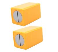 Gogogmee 2 pièces Boîte de Recyclage Lames Cassées Conteneur Sécurisé Multifonction pour Déchets Tranchants Rangement Compact Réutilisable Mallette Pratique pour Lames Usagées