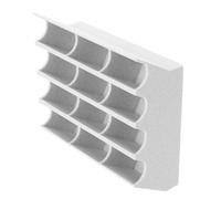 Gogogmee Boîte de Rangement Lame Tondeuse Compartiments Stable et Compacte pour Coiffure à Domicile et Salons Organisateur Sécurisé pour Lames de Rasoir Multifonction Blanc