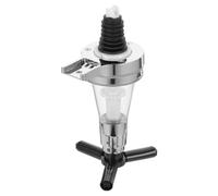 Gogogmee Doseur Bouteille Mural en Acier Inoxydable de 25ml Distributeur à Ressort, Verseur D'alcool Pratique pour Bars, Prévient Débordements et Gaspillages