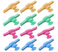 Gogogmee pour Fermeture Hermétique pour Paquet à Goûter 12 Clips en Plastique Réutilisables et Conservation des Aliments des Sachets Alimentaires, la Cuisine