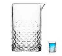 Gogogmee Verre Mélangeur Cocktail en Cristal 700ml, Pichet à Bar Rond, Facile à Verser, pour Mélanger et Servir des Boissons Style