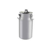 GoHaiDe Portables Seau à Lait en Acier Inoxydable Seau De Transport De Lait Seau À Vin Pot Bidon Huile avec Couvercle Poignées Hermétique Récipient,3L