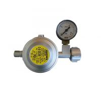 GOK Régulateur pour caravane PS 16 bar Régulation 1,5 kg/h 30 mbar EN 61 DS KLF x G 1/4 LH-KN avec manomètre