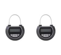 Gokelomg Lot de 2 boîtes de Verrouillage électronique à minuterie - Récipient Multifonction pour - Noir