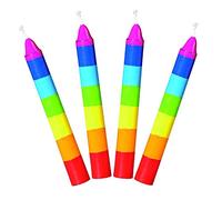 Set De 10 Bougies D'anniversaire Multicolores