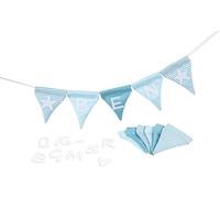 Goki - 60675 - Guirlande de fanions Bleus à Personnaliser