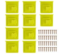 Goktvai Lot de 10 supports à outils électriques pour Ryobi - Support mural durable avec 40 vis - Supports de rangement pratiques compatibles avec Ryobi 18 V